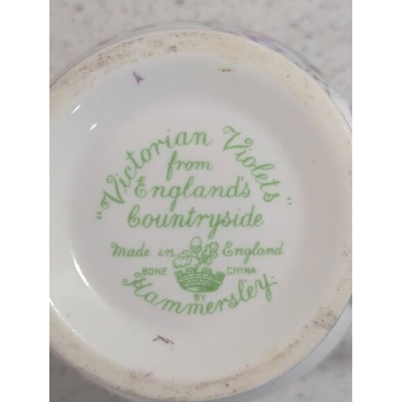 Hammersley Victorian Violets Creamer Made in England Fine Bone China - Picture 6 of 7